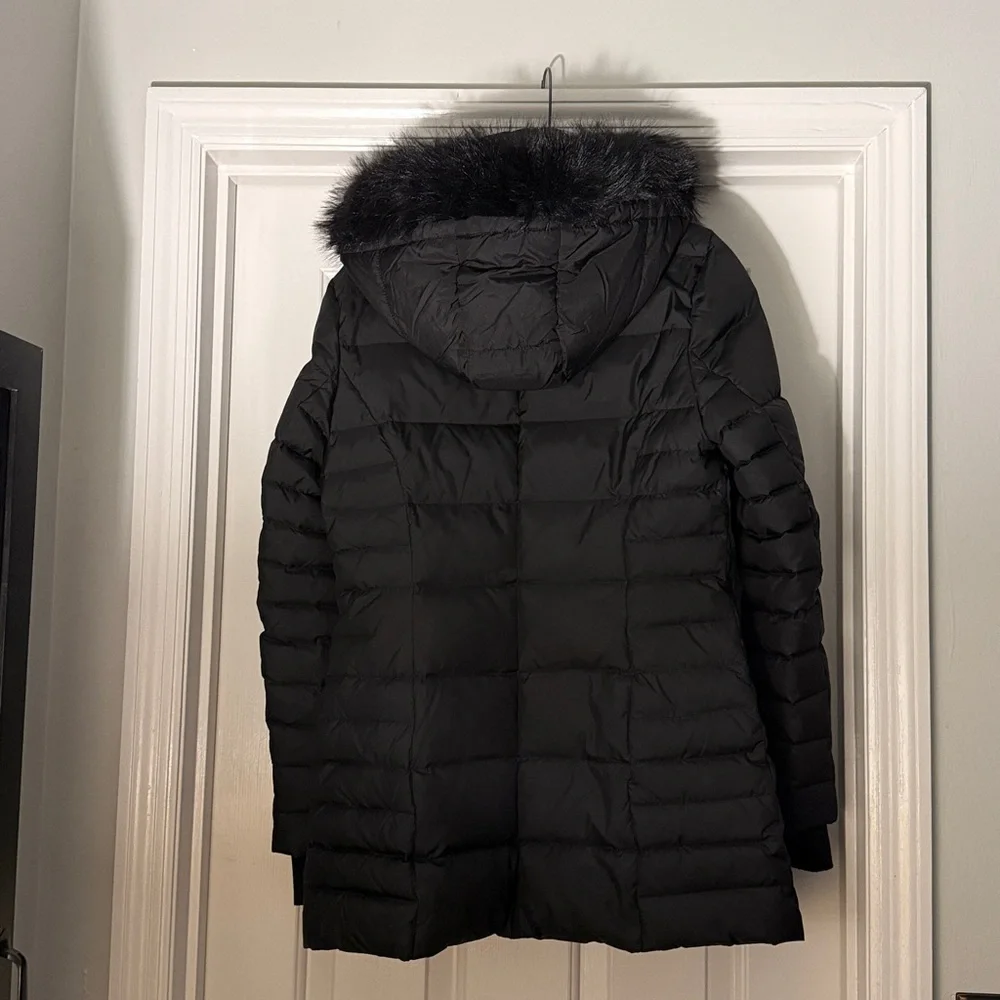 Marc New York Andrew Marc Black Down Puffer Coat** (new hood- not as labeled) - Picture 3 of 4